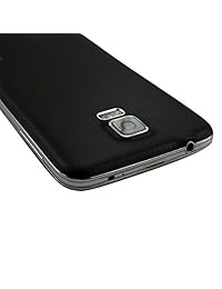 greatqiqi Samsung Galaxy S5 Carcasa Back de repuesto [con junta de goma junta impermeable], grabado, patrón Vivienda Cubierta de la batería para Samsung Galaxy S5, Negro