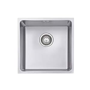 Jass Ferry montaje bajo encimera fregadero de acero inoxidable colador