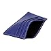 DEEZOMO Genuine Leather RFID Blocking Card Case Wallet Slim Super Thin 6 Card Slots Compact Wallet - Navy Blue