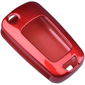 Amazon Com Red Remote Flip Paint Metallic Key Case Shell