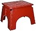 B & R Plastics 1016R E-Z Foldz Red Step Stool