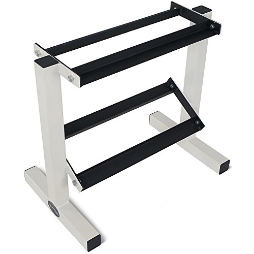 Titan Fitness 2 Tier Dumbbell Rack Stand for Workout Weights Personal Gym WOD