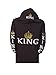 King Pullover Color Black Hoodie Hooded Sweatshirt