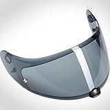 HJC Helmet Shield / Visor HJ-20M(Dark Smoke, Clear) For FG-17, IS-17, RPHA ST helmets, Bike Racing Motorcycle Helmet Accessories - Made in Korea (Smoke)