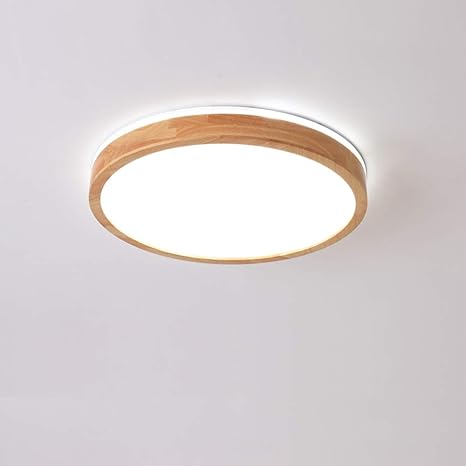 Led Deckenleuchte Top 360 Gluhen Holz Deckenlampe Kaltweiss 6000k 1620lm 18w F30cm Runde Holz Lampe Fur Wohnzimmer Schlafzimmer Esszimmer Buro Kinderzimmer Leuchte Decke Licht Holzlampe Amazon De Beleuchtung