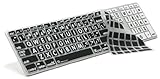 LogicKeyboard LogicSkin Large Print US Keyboard Cover for Apple Ultra Thin US Keyboard - Black