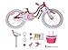 RoyalBaby Stargirl Girls Bike, Easy Assembly Kids Bike, Training Wheels for 12