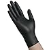 VersaPro Black Nitrile Exam Gloves, Powder-Free, Medium, Box/100