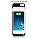 Pxwaxpy Battery Case for iPhone 5S/5SE/5C/5,5000mAh Rechargeable Charging Case for iPhone 5S 5SE Extended Charger Cover Apple 5C 5 Protective Battery Pack -Black