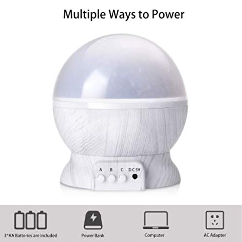 image for Little LEMON Baby Night Light Star Projector 360 Degree Rotation - 4 L