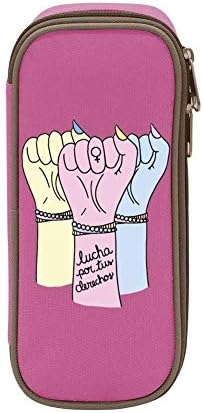A Feminist Latina Pencil case Double Zipper Pen Bag Pencil Box for School Office Supplies