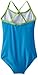 Kanu Surf Little Girls' Mermaid Solid One-Piece Swimsuit, Royal, 5