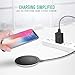 Nekteck Wireless Charger Fast Wireless Charging Pad for Samsung Galaxy S9/ S9+/ S8 /S8 Plus /S7 /S6 S7 Edge/Note 8 5, Standard Charger for iPhone X/Xs Max/ 8/ 8Plus 2 Pack (Adapter NOT Included) 