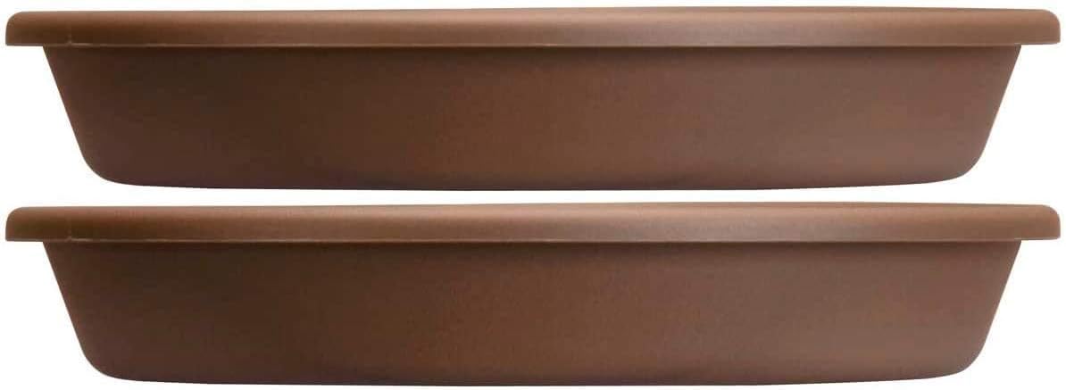 Akro Mils SLI10000E21 Classic Saucer for 10-Inch Classic Pot, Chocolate, 10.75-Inch : Planters : Garden & Outdoor