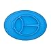 Qshare - Mini Silicone Placemat 11''x8''x1'', One-Piece Suction Plate for Babies & Toddlers, Portable BPA-Free FDA Approved Kids Dinnerware, Dishwasher Safe