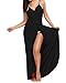 MorySong Women's Spaghetti Strap Backless Beach Dress Bikini Cover Up Wrap Long