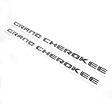 Yoaoo 2x OEM Grand Cherokee Altitude Emblems Letter Alloy Nameplate Set Emblems SRT Badge New 08-15 (Black)
