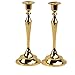 Viscacha Metal Candelabra Candlesticks Holder for Formal Events,Wedding,Church,Holiday Décor,Halloween Taper Candle Holder Stand Centerpiece Elegant Decoration Piece for Table,Set of 2,Gold
