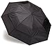 totes Blue Line Golf-Size Vented Canopy Compact Umbrella, Black, One Size