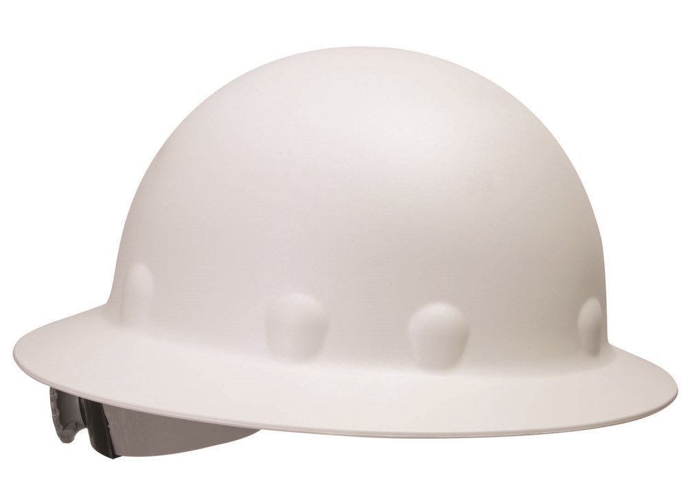 full brim fiberglass hard hat