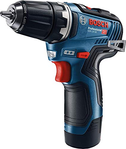 Bosch Professional 12V System Akkuschrauber GSR 12V-35 (2x 3,0 Ah Akku, 12 Volt, max. Drehmoment hart/weich: 35/20 Nm… – Bild 4