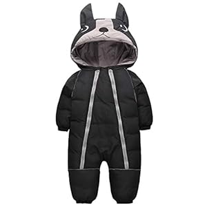 JiAmy Baby Snowsuit Romper Winter Hooded Jumpsuit Jongens Meisjes Baby Sneeuw Dragen Dikke Outfits