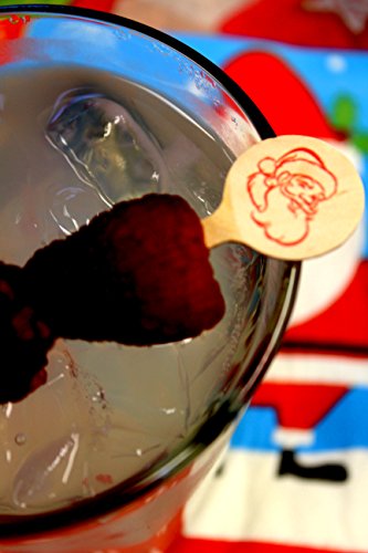 4" Santa Claus Wooden Food, Drink, Cocktail Picks, Pack of 28