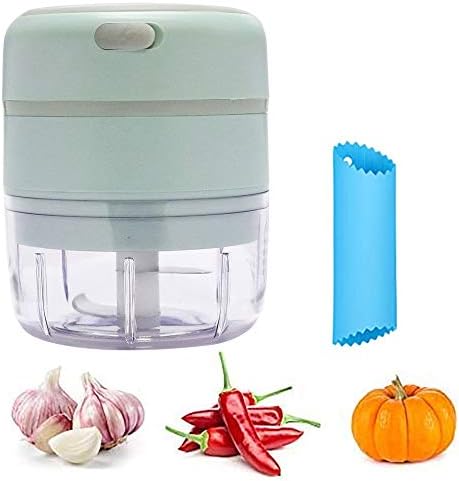 ガーリックチョッパーミニ電動チョッパー Usb充電式防水フードプロセッサー小さなニンニククラッシャー野菜カッター肉野菜果物生姜100ミリリットル アップグレード版ストロンジパワー 追加ブレード付き Grupobelu Com