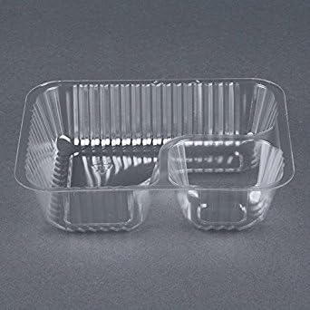 Nacho Tray 6x5 - 2 Compartment - 25/pk (Pack of 2)