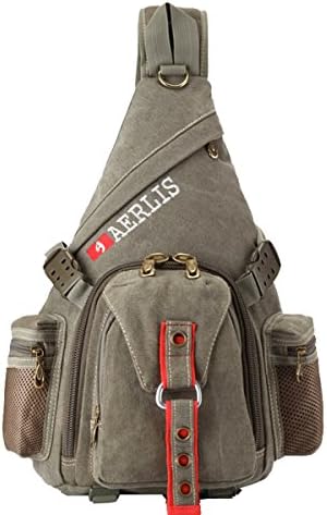 Men's Crossbody Bags Sling Chest Backpacks Bags Casual Shoulder Bag for Cycling Walking Dog Hiking