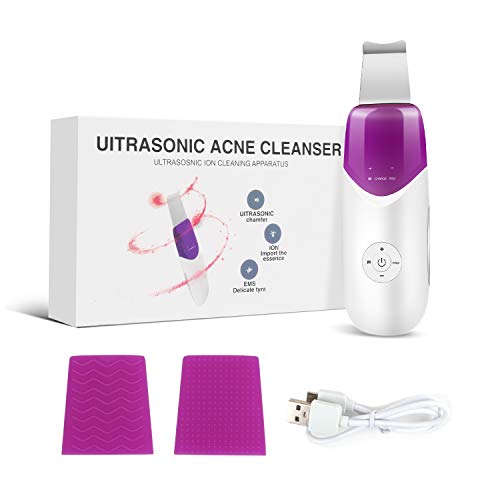 Facial Skin Scrubber TOPLANET Ultrasonic Skin Scrubber Peeling Extractor Cleaning Face Lift Blackhead Remover Facilitate Cell Metabolism for Anti-age Skin Care for Personal Salon Facial Care - Thumbnail 6