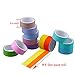 HAUTOCO 24 Rolls Solid Color Washi Masking Tape Set, 15mm Wide DIY Decorative Washi Tape for Scrapbook, Journal, Planner, Gift Wrapping, DIY Arts and Crafts