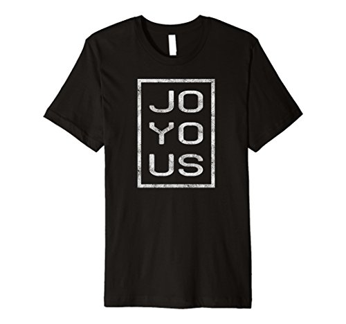 Mens Funny Retro Premium Joyous T Shirt Gift Large Black