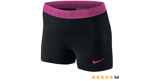 NIKE Pro 3 Short - Pantalón Corto para Mujer, Color Negro/Rosa, Talla XL :  Amazon.es: Ropa