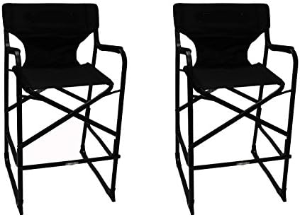 TWO PACK World Outdoor Products Lightweight PROFESSIONAL EDITION Tall Directors Chair