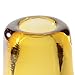 CASAMOTION Home Decor Accent Vase Hand Blown Art Solid Color Glass Bud Vase, Amber