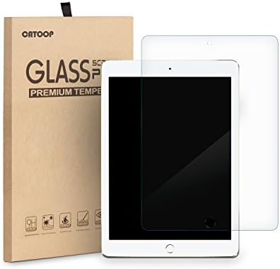 iPad Air 2 / New iPad 9.7 in (2017) / iPad Pro 9.7 in / iPad Air Screen Protector Tempered Glass, CATOOP Anti-Scratch Bubble-Free High Definition 2.5D Round Edge Tablet Screen Protector Film, 1 Pack
