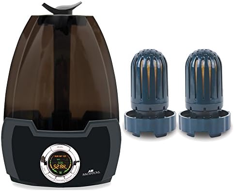 Air Innovations MH-602-BLK Humidifier Black w/ 2 pk. Demineralization Filters