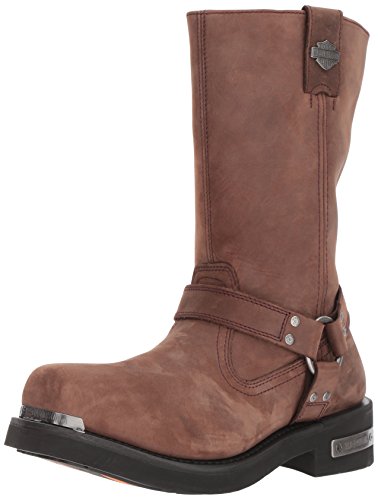 HARLEY-DAVIDSON FOOTWEAR Men's Landon Motorcycle Boot, Brown, 8.5 Medium US