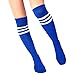 Kids Soccer Socks 4 Pack Boys Girls Cotton Team Socks Teens Children Soccer Socks (Shoe size 1-5 and Ages 8-11, Rainbow1)