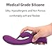 G Spot Rabbit Vibrator, BINLEFOIS Clitoris Stimulation Adult Sex Toys with Bunny Ears Waterproof Personal Massager Quiet Dual Motor Rechargeable Clit Stimulator with 10 Vibration Modes