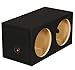 Q Power SOLO12 2HOLE Solo Series MDF Wood Carpeted Dual 12-Inch Unloaded Box