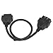 OLLGEN 1.64 Feet/50cm OBD II OBD2 Splitter Cable Cord,16 Pin OBDii Male to Female Extension Cable,Auto Car Diagnostic Extender Cord Adapter