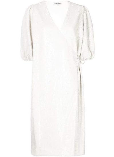 ganni white dress