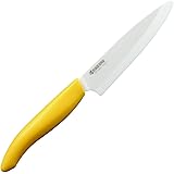 京セラ(Kyocera) セラミック ペティナイフ 果物ナイフ 漂白除菌対応 イエロー 11cm  無料研ぎ直し券付 FKR-110YL