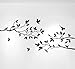 Tree Branches Wall Decal with Birds Vinyl Sticker Nursery Leaves 40