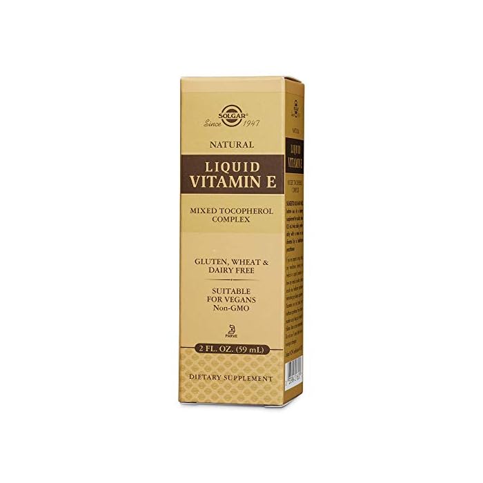 Solgar Liquid Vitamin E (with dropper), 2 fl. oz. - Antioxidant, Skin & Immune Support, Overall Health - Natural, Liquid…