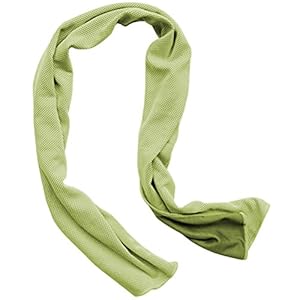 WINOMO Instant Cooling Towel Cold Neck Headband Bandana Scarf for Exercise / Sports / Gym / Yoga and Outdoor Activities 30 x 100cm (Light Green)