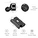 AS X2T+ Wireless Bluetooth Earbuds Dual Stereo Earphones, in-Ear Headset with Mic, Bluetooth Headphones One Cent Sized, Magnetic Charging Case and Small Bag Included (Black)