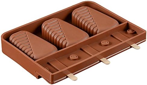 MKNzone 3 pcs Mini Ice- Cream Silicone Bar Mould Set, Random Colour Delivery #3